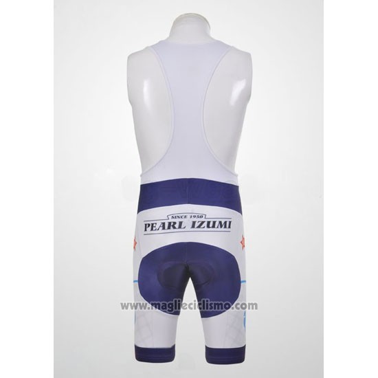 2011 Abbigliamento Ciclismo Pearl Izumi Bianco e Blu Manica Corta e Salopette